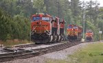 BNSF 6848 leads